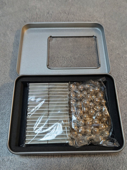 Lojë Ndërtimi Magnetike – 108 Shkopinj & 81 Topa